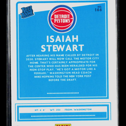 2021 Panini Donruss Optic Basketball Isaiah Stewart #166