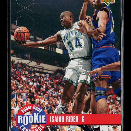 1993 Upper Deck Rookie Exchange Isaiah Rider #RE5