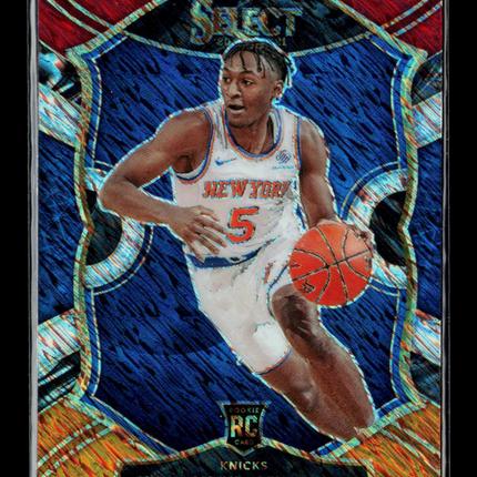 2021 Panini Select Immanuel Quickley #85 Red, White & Blue Shimmer Prizm RC