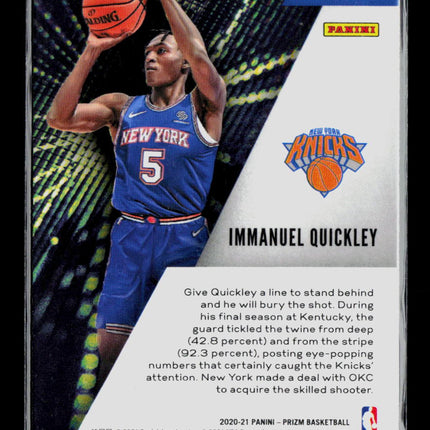 2021 Panini Prizm Immanuel Quickley #20 RC