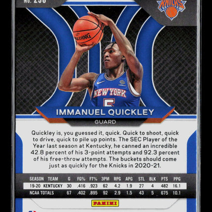 2021 Panini Prizm Immanuel Quickley #296