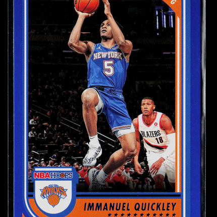 2022 Panini Hoops Immanuel Quickley #28 Blue