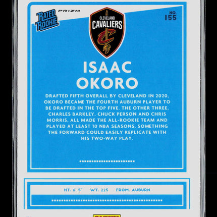 2021 Panini Donruss Optic Isaac Okoro #155 Pink Hyper