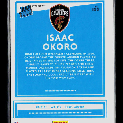 2021 Panini Donruss Optic Isaac Okoro #155 Blue Velocity