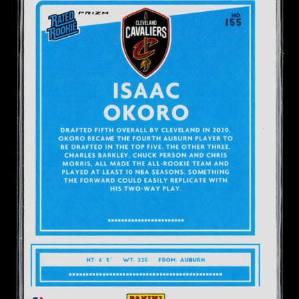 2021 Panini Donruss Optic Isaac Okoro #155 Blue Velocity