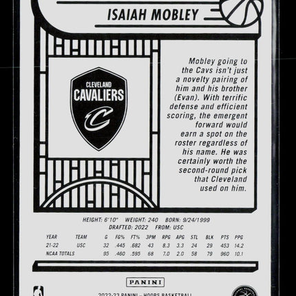 2022 Panini Hoops Isaiah Mobley #268 Winter RC
