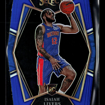 2022 Panini Select Isaiah Livers #160 Blue RC 124/249