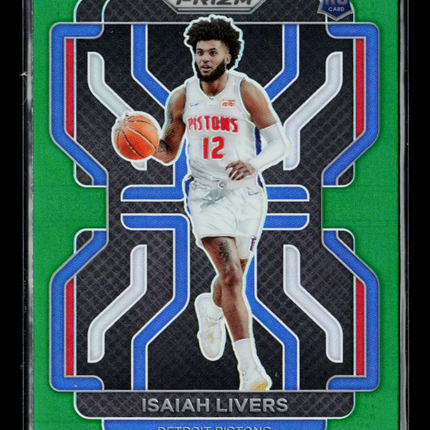 2021 Panini Prizm Isaiah Livers #296 Green RC