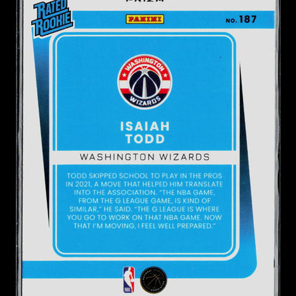 2022 Panini Donruss Optic Isaiah Todd #187 Red Choice
