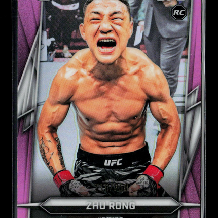 2026 Topps Chrome UFC Zhu Rong #172 Pink Refractor RC /250