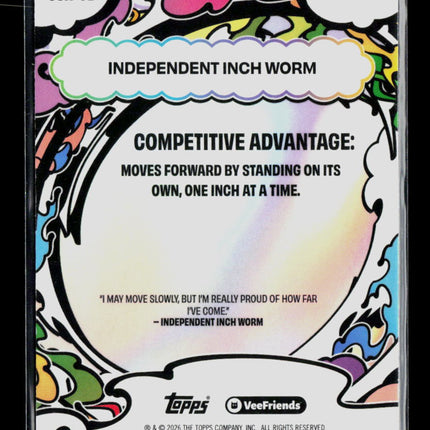 2026 Topps Chrome VeeFriends #SSA-52 Independent Inch Worm Speckle