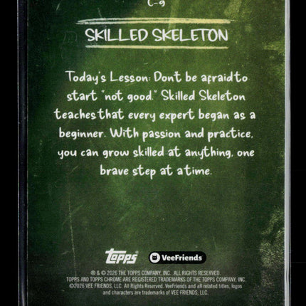2026 Topps Chrome VeeFriends #C-9 Skilled Skeleton