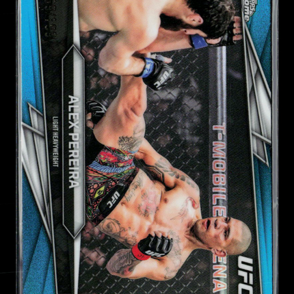 2026 Topps Chrome UFC Alex Pereira #90 Blue Refractor /199