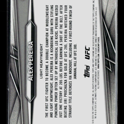 2026 Topps Chrome UFC Alex Pereira #90 Blue Refractor /199
