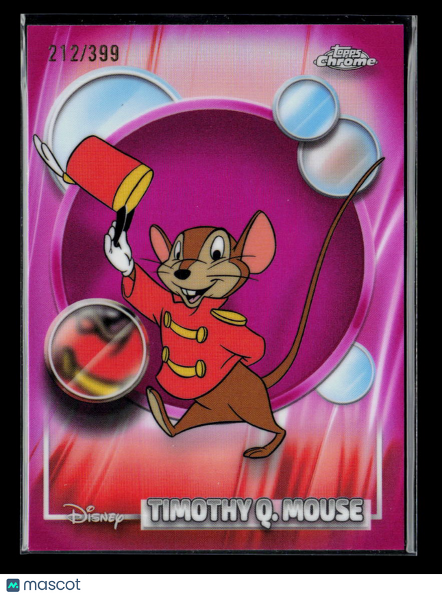 2026 Topps Chrome Disney 212/399 #86 Timothy Q Mouse Magenta /399