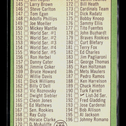 1967 Topps Mickey Mantle #103