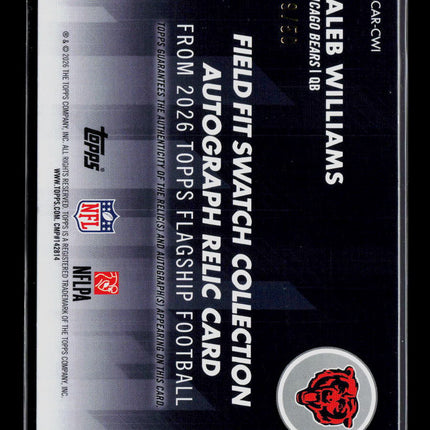 2026 Topps Flagship Football Caleb Williams #FFSCAR-CWI Jersey Auto /50