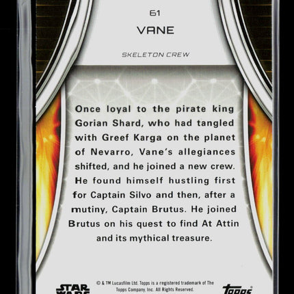2025 Topps Star Wars Masterwork 69/99 #61 Vane Green