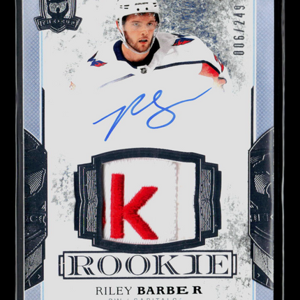 2017 Upper Deck The Cup Riley Barber #130 Rookie Patch 006/249 Auto