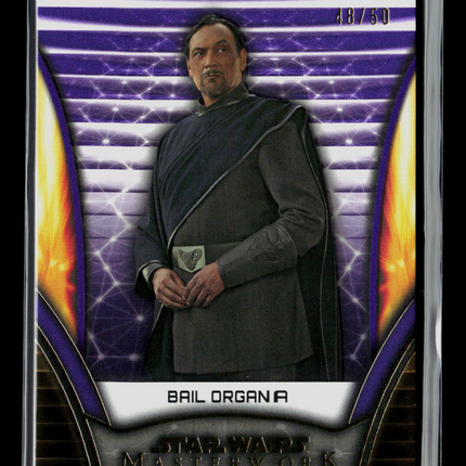 2025 Topps Star Wars Masterwork Bail Organa Purple /50 #86