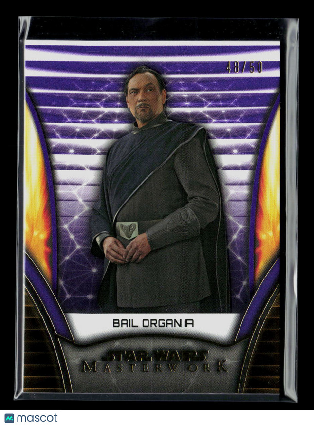2025 Topps Star Wars Masterwork Bail Organa Purple /50 #86