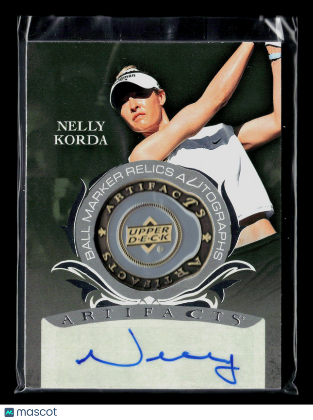 2026 UD Artifacts Golf Nelly Korda #BMA-NK Relic 07/25 Ball Marker Relic Auto