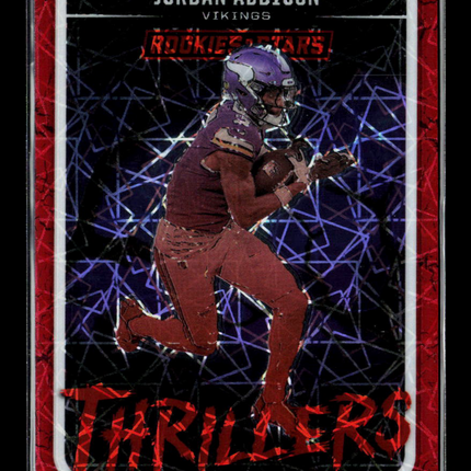 2025 Panini Rookies & Stars Prizm Jordan Addison Red #18