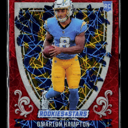 2025 Panini Rookies & Stars Omarion Hampton Red #17 RC