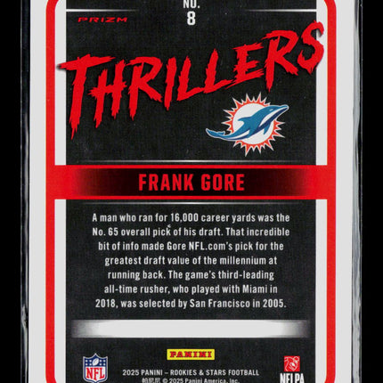 2025 Panini Rookies & Stars Football Frank Gore Red #8