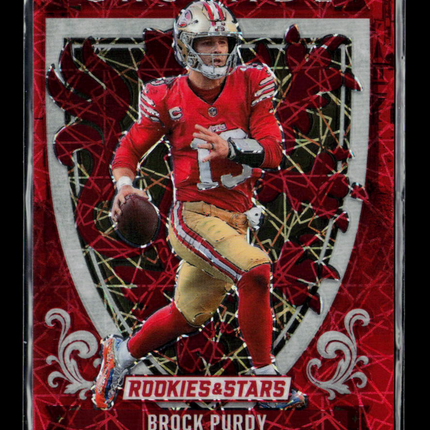 2025 Panini Rookies & Stars Crusade Prizm Brock Purdy #10 Red