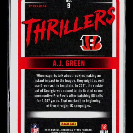 2025 Panini Rookies & Stars A.J. Green Red #9