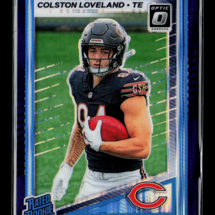 2025 Panini Donruss Optic Football Colston Loveland #204 Purple Shock