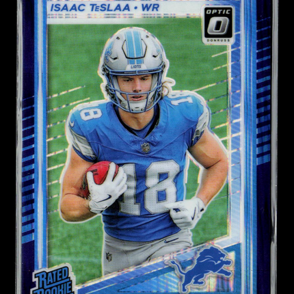 2025 Panini Donruss Optic Isaac TeSlaa #219 Rookie Purple Shock