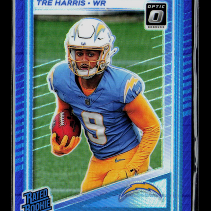 2025 Panini Donruss Optic Tre Harris #229 Blue Hyper