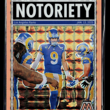 2025 Panini Mosaic Matthew Stafford #7 Orange