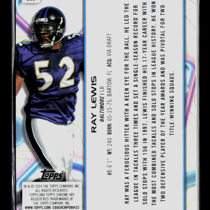 2024 Topps Cosmic Football Ray Lewis #258