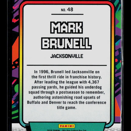 2026 Panini 90s Pop Culture Box Set Mark Brunell #48 /299