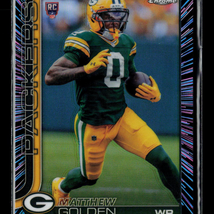 2025 Topps Chrome Matthew Golden #333 RC Neon Pulse