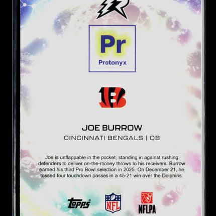2026 Topps Rip Football Joe Burrow #PT-16 Protonyx 174/225