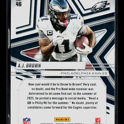 2025 Panini Rookies & Stars A.J. Brown #46 /25