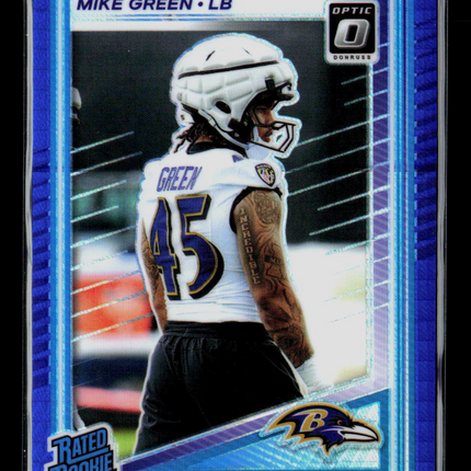2025 Panini Donruss Optic Football Mike Green #250 Blue
