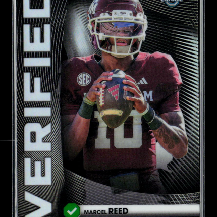 2026 Bowman Chrome Bowman U Verified Marcel Reed #BV-23 Refractor