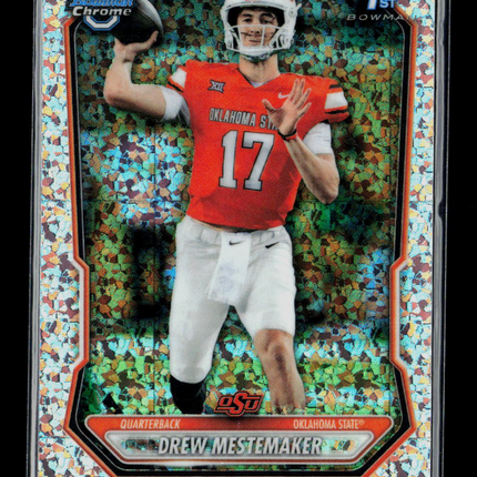 2026 Bowman Chrome University Football Drew Mestemaker #BCP-198 Speckle