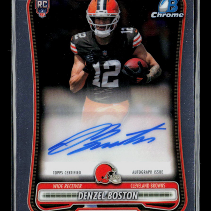 2026 Bowman Chrome Football Denzel Boston #BCRA-DB RC Auto