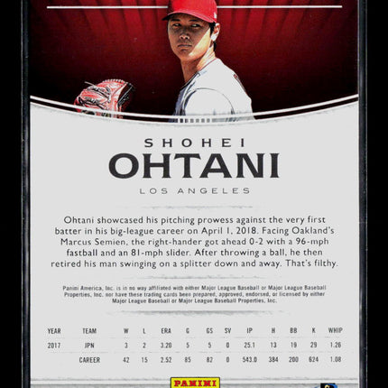 2018 Panini Limited Baseball Shohei Ohtani #18 RC