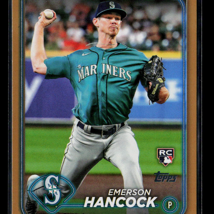2024 Topps Series 1 Emerson Hancock #39 Gold RC /2024