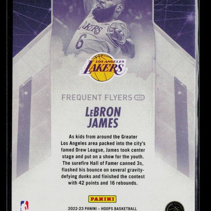 2022 Panini NBA Hoops Frequent Flyers LeBron James #6