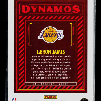 2023 Panini NBA Hoops Dynamos LeBron James #2