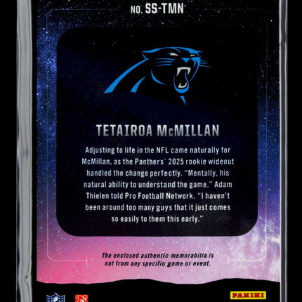 2025 Panini Rookies & Stars Tetairoa McMillan #SS-TMN RC Patch