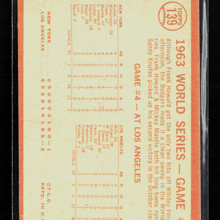 1964 Topps Stealing Yanks' Doom #139